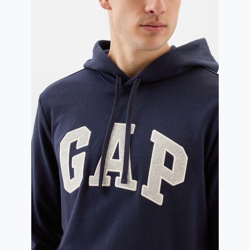 Men's GAP Heritage French Terry Logo sweatshirt blue navy 4