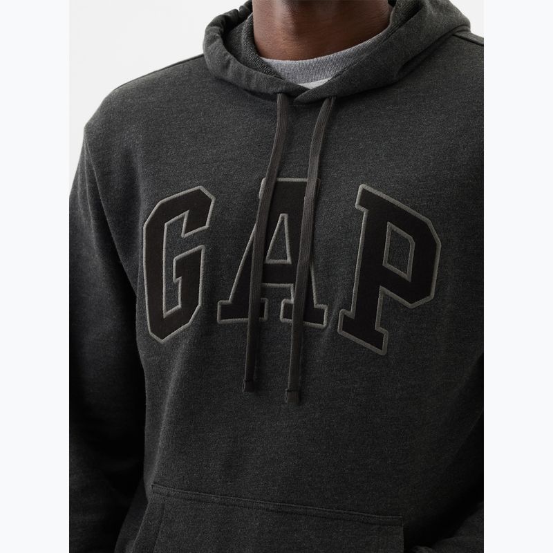 Men's GAP Heritage French Terry Logo sweatshirt charcoal heather 4