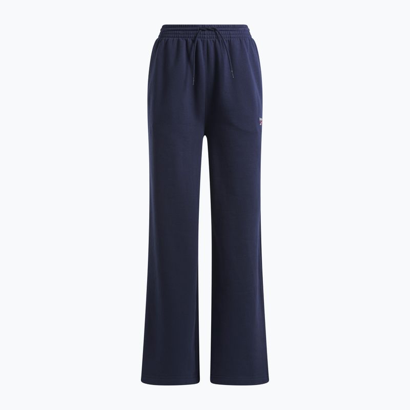 Women's trousers Reebok Identity Small Logo Fleece WIde Leg vector navy 4