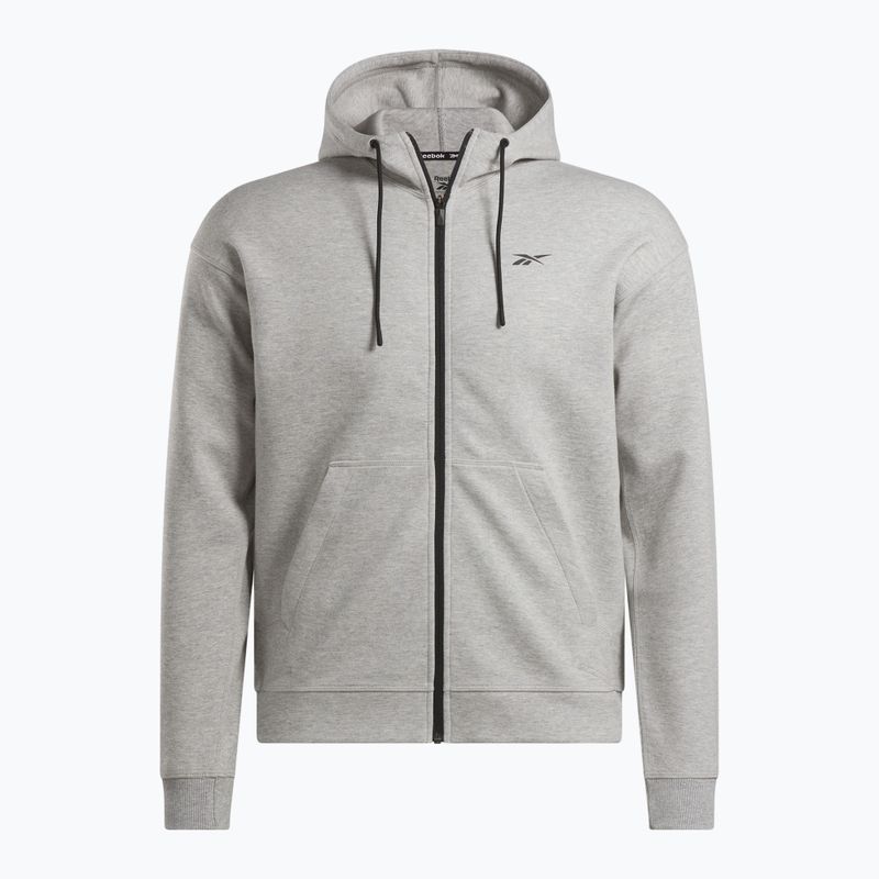 Men's Reebok Athlete Full Zip sweatshirt medium grey heather 4