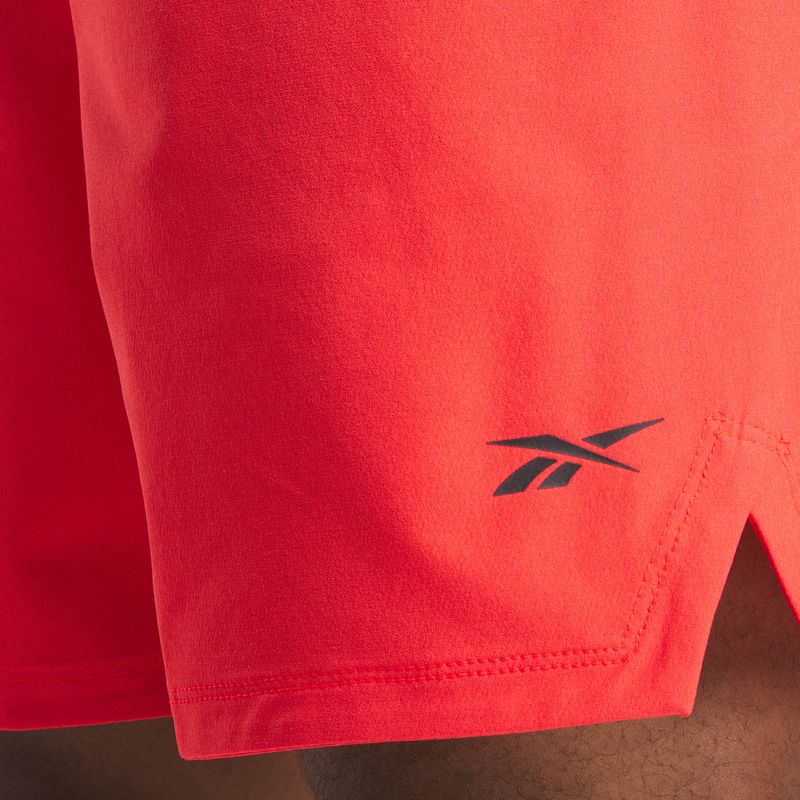 Men's training shorts Reebok Athlete Strenght energy red 5