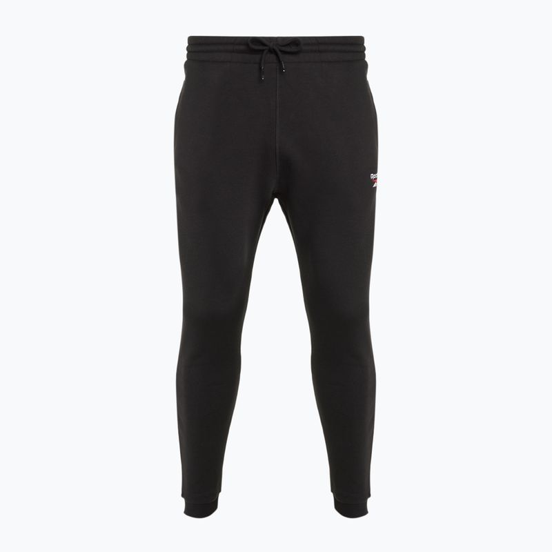 Reebok Identity Small Logo Fleece Jogger trousers black/white/vector red