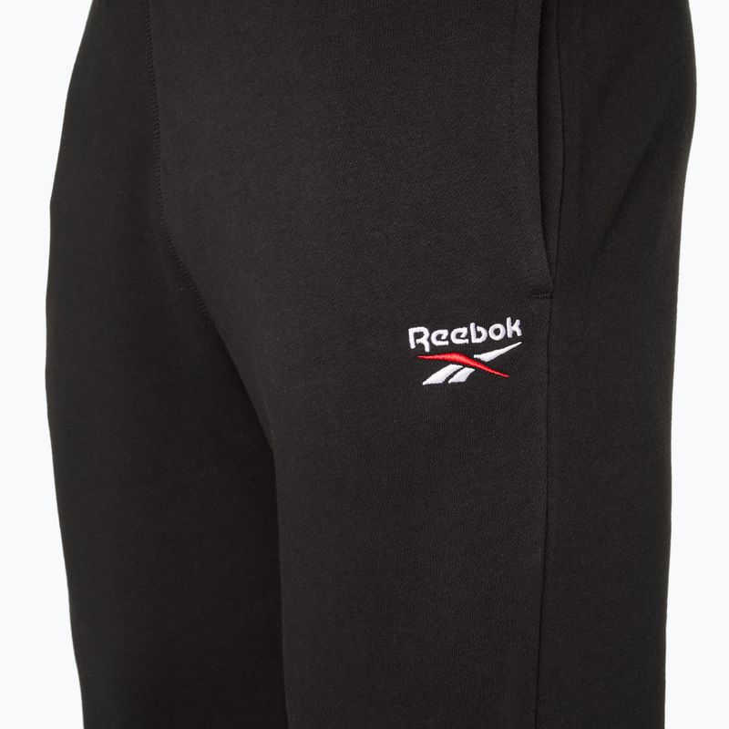 Reebok Identity Small Logo Fleece Jogger trousers black/white/vector red 3