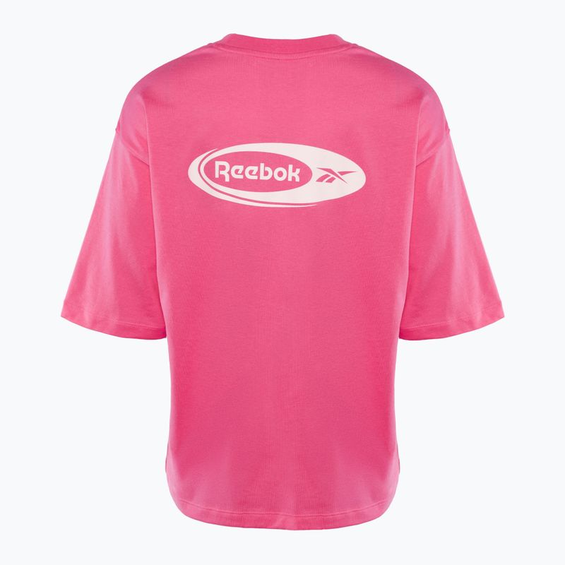 Women's training t-shirt Reebok Ide Brand Proud Tee true pink 2