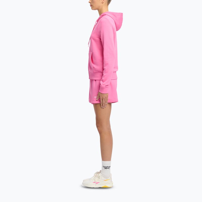 Women's Reebok Small Logo French Terry FZ sweatshirt true pink 2