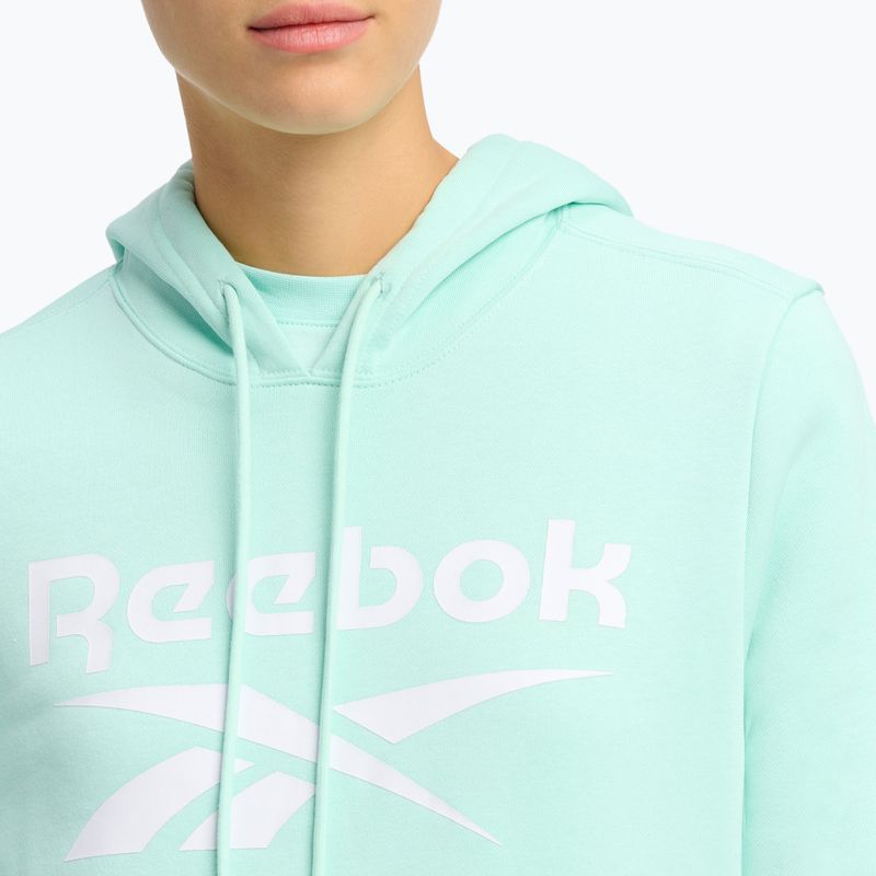 Women's Reebok Identity Big Logo Fleece glitch aqua sweatshirt 4