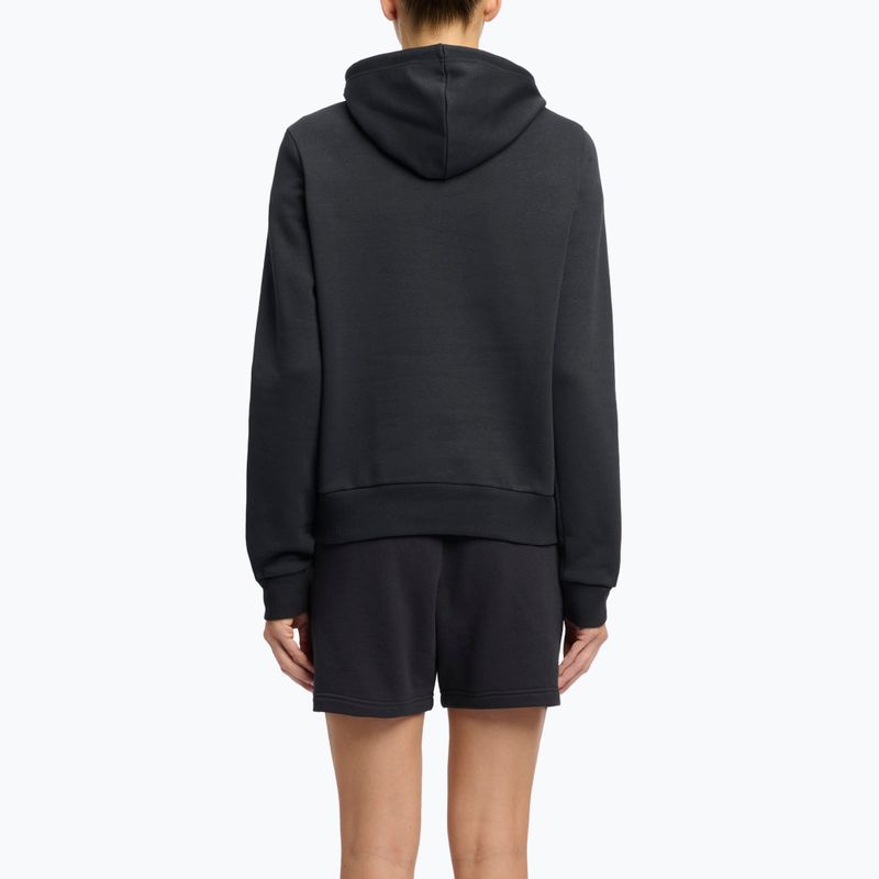 Women's Reebok Identity Big Logo Fleece sweatshirt black/purple rave/electric amber 3
