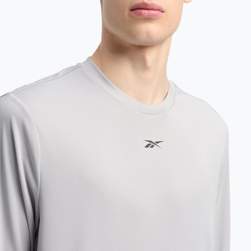 Men's longsleeve Reebok Id Train Tech Tee leisure grey 4