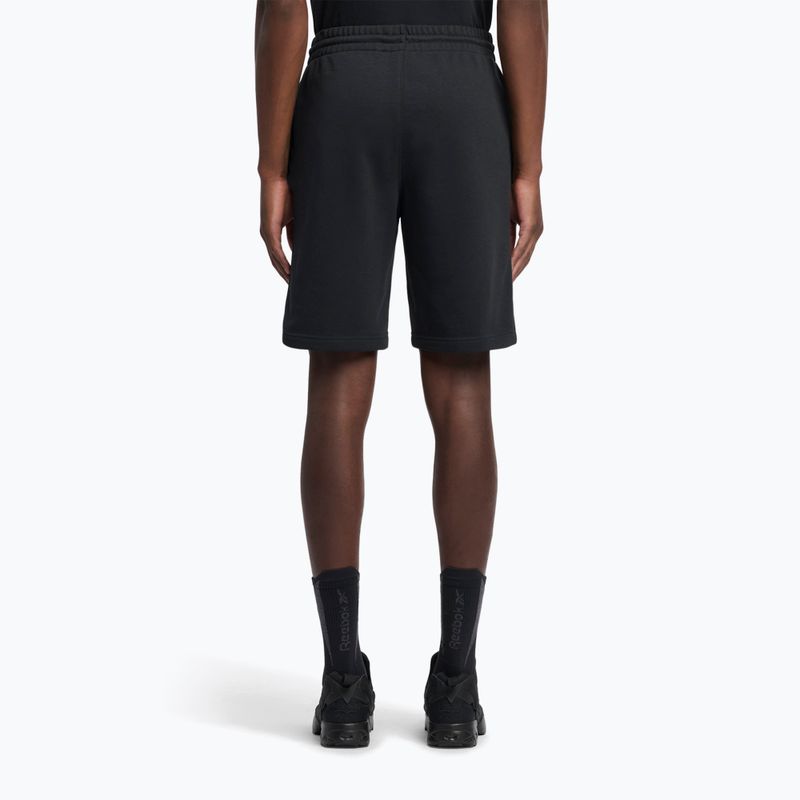Men's training shorts Reebok Identity Small Logo Fleece black/white/vector red 3
