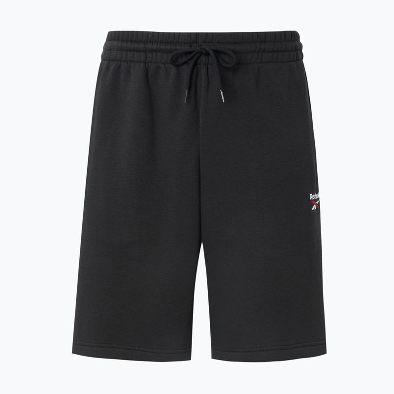 Men's training shorts Reebok Identity Small Logo Fleece black/white/vector red 5