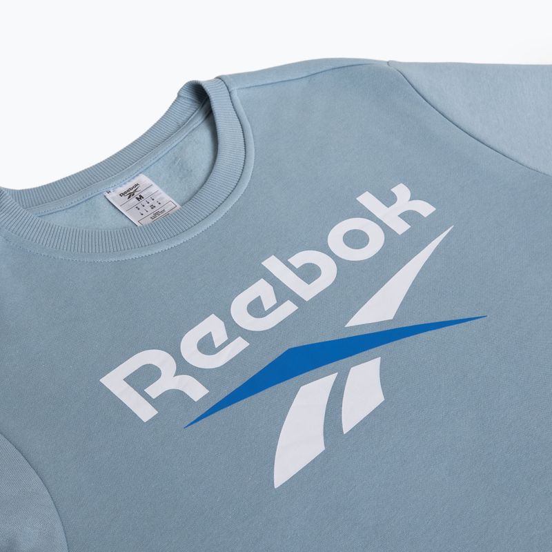 Men's Reebok Identity Big Logo Fleece Crew upgrade blue sweatshirt 3