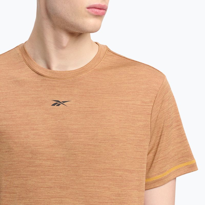 Men's training T-shirt Reebok Id Train Melange Tech Tee electric amber 4