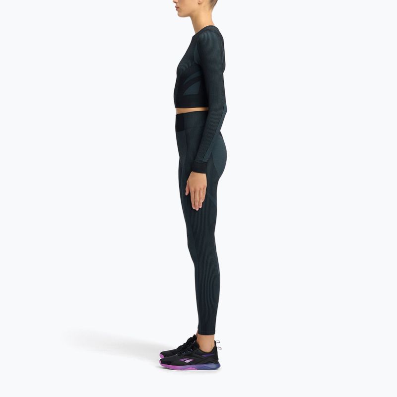 Women's training longsleeve Reebok RBK Lab Seamless Crop black 2