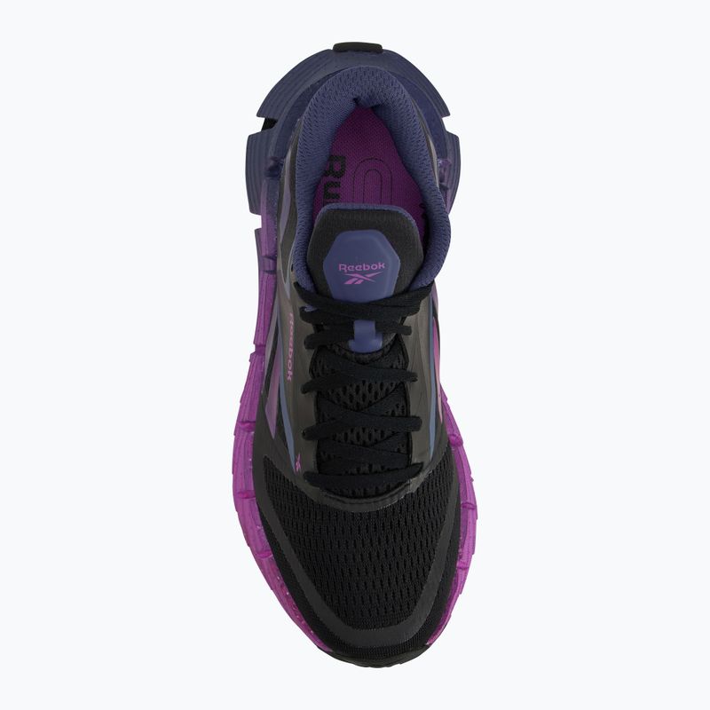 Reebok FloatZig 1 black/twilight purple/purple rave women's running shoes 5