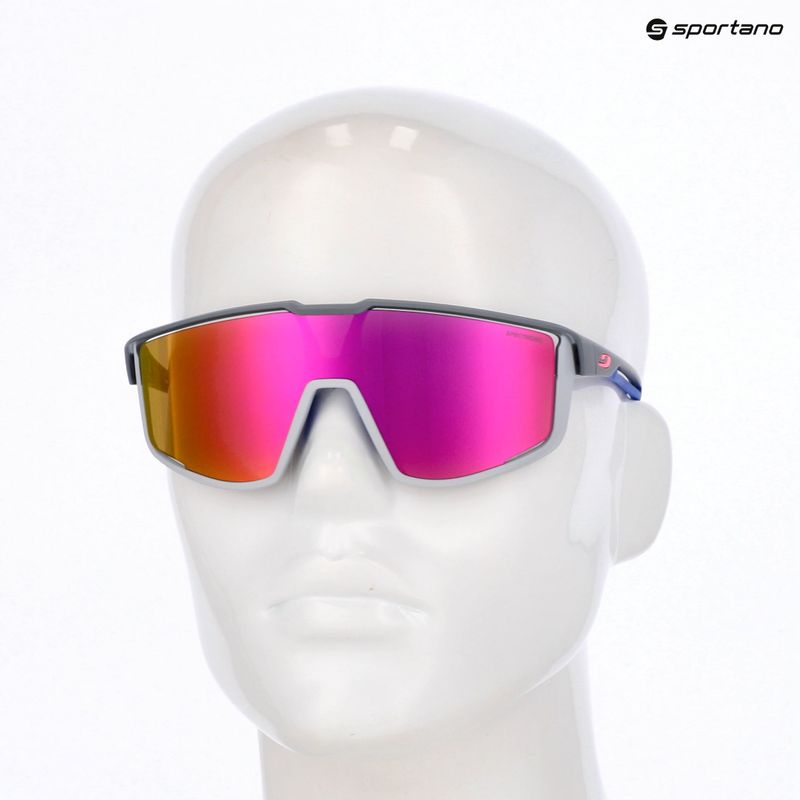 Julbo Fury Spectron matt dark gray/gray/ blue/multilayer pink sunglasses 7