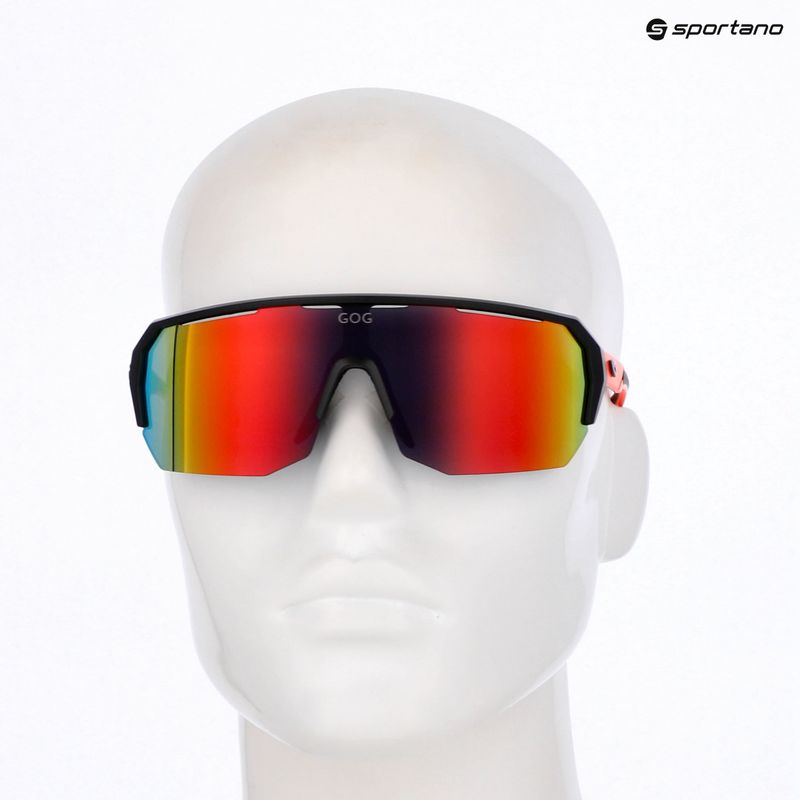 GOG Bragi matt black/neon orange/reflex red sunglasses 6