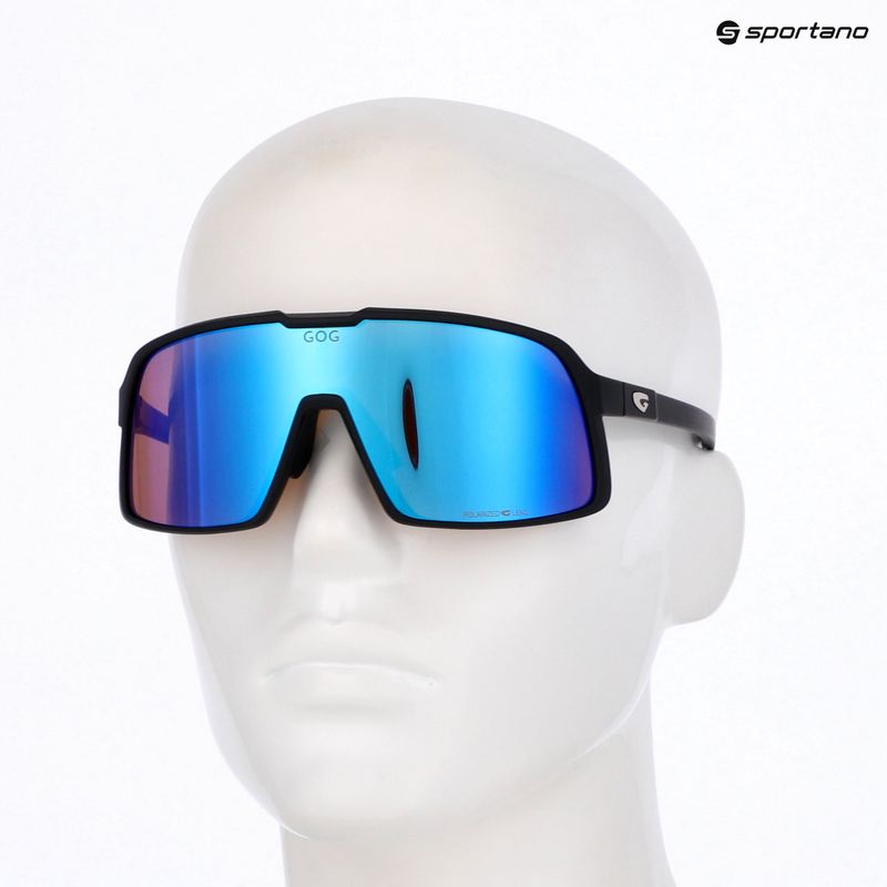 Sunglasses GOG Kari matt black/reflex white/blue 5