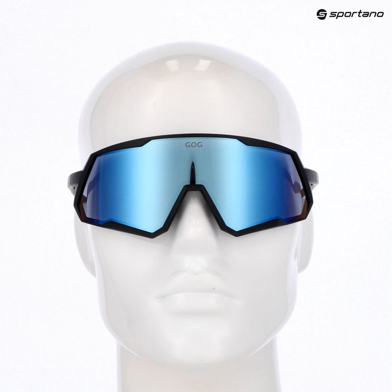 Sunglasses GOG Tove matt black/reflex white/blue 5