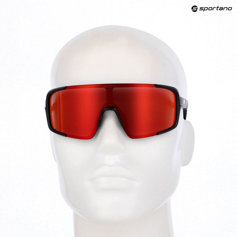 Sunglasses Alpina Lumin black matt/red mirror 7