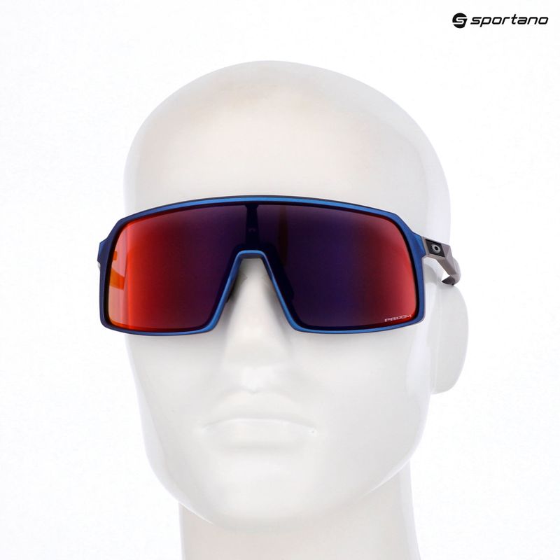 Oakley Sutro matte cyan/blue colorshift/prizm road sunglasses 9