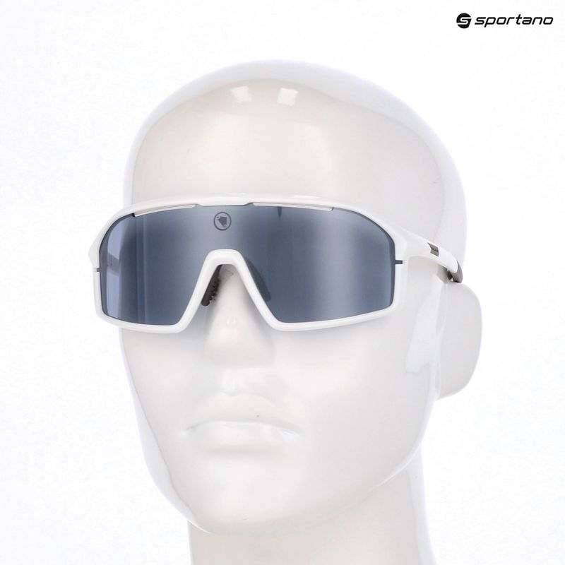 Endura Gabbro II 2 white/smoke tint/flash mirror sunglasses 4
