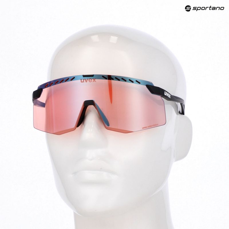 Sunglasses UVEX Pace Stage CV black matt/mirror blue 5