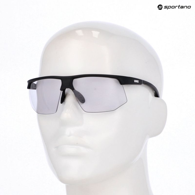 Sunglasses UVEX Aerios V black matt/smoke 7