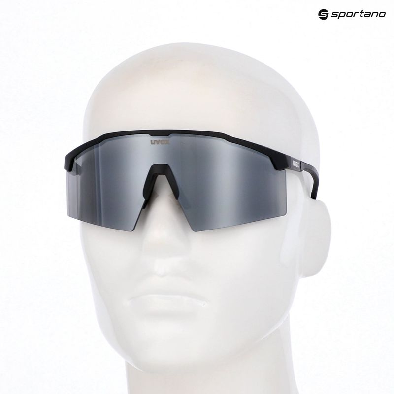 Sunglasses UVEX Flowline black matt/mirror silver 7