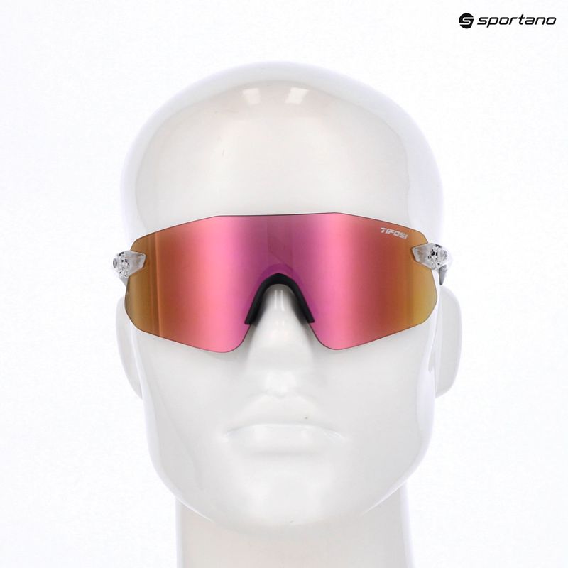 Tifosi Vogel SL crystal clear/pink mirror sunglasses 5