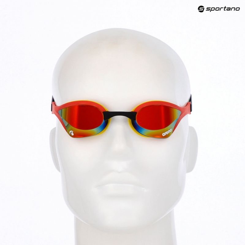 Swim goggles arena Cobra Ultra Swipe Mirror gold/red 7