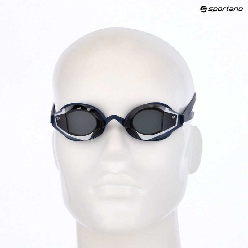 Swim goggles TYR Stealth-X Race smoke/navy/navy 3