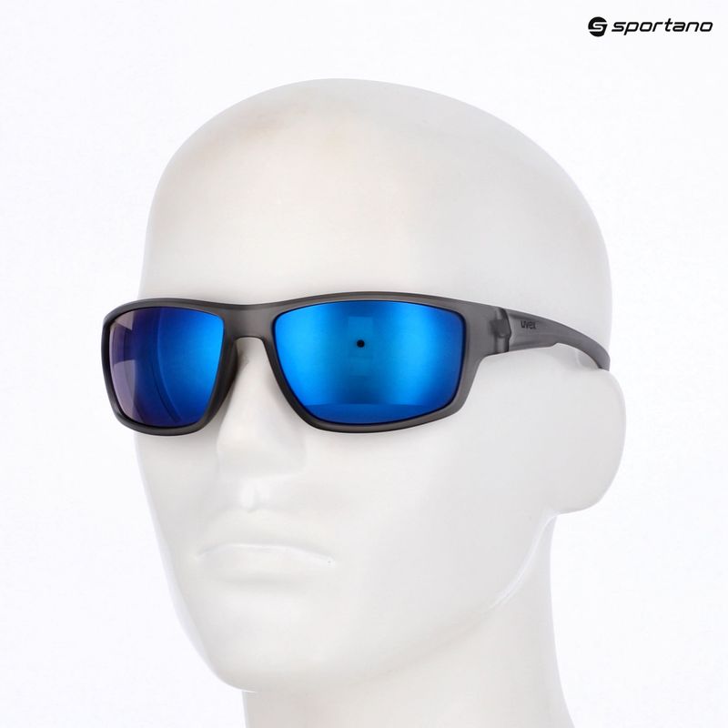 UVEX Sportstyle 230 smoke matt/mirror blue sunglasses 7