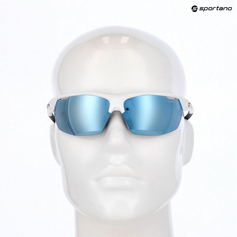 Sunglasses Tifosi Navar matte white/smoke bright blue mirror 9