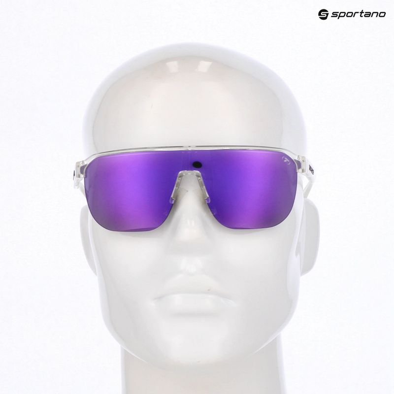Sunglasses Tifosi Sanctum SL crystal clear/smoke purple mirror ar 4