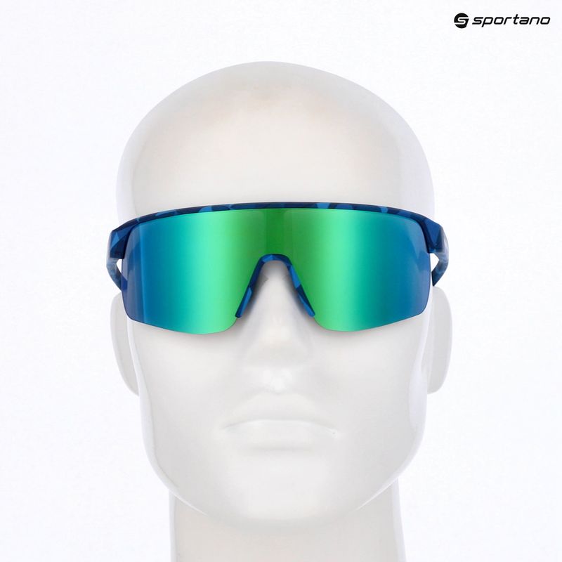 Sunglasses Red Bull SPECT Dakota matt blue/smoke with green-purple mirror 7
