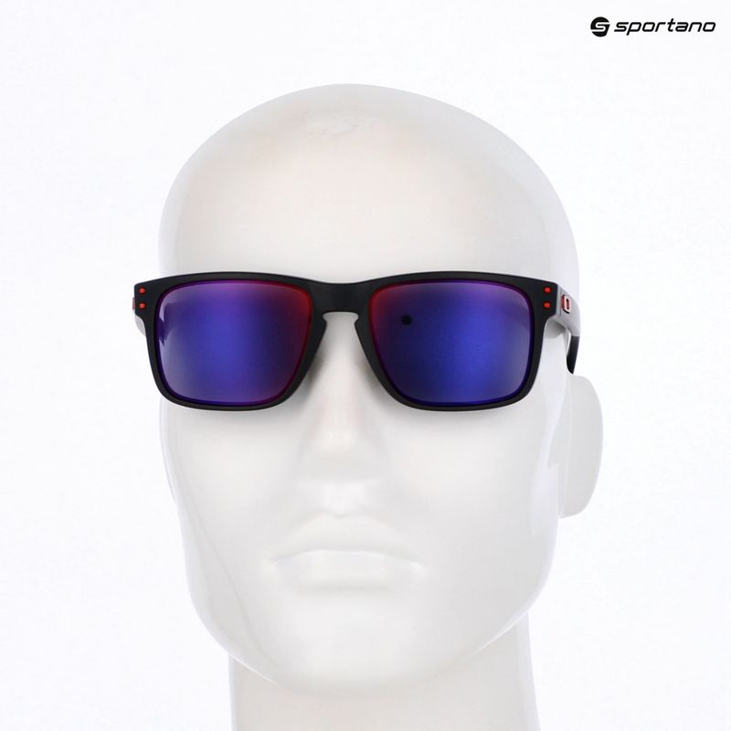 Oakley Holbrook matte black/positive red iridium sunglasses 9
