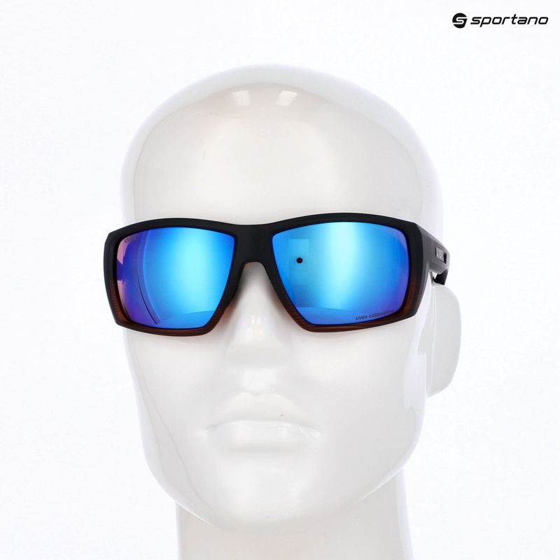 UVEX Mtn Venture CV black demi matt/mirror blue sunglasses 6
