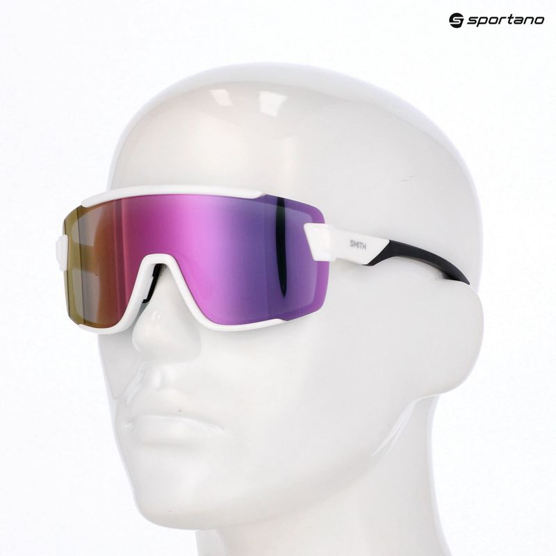 Smith Wildcat white/chromapop violet mirror sunglasses 5