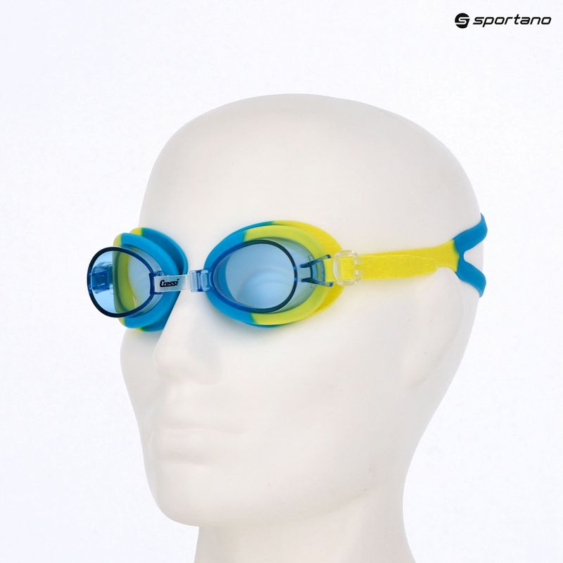 Cressi Starfish green/azure children's swim goggles 7