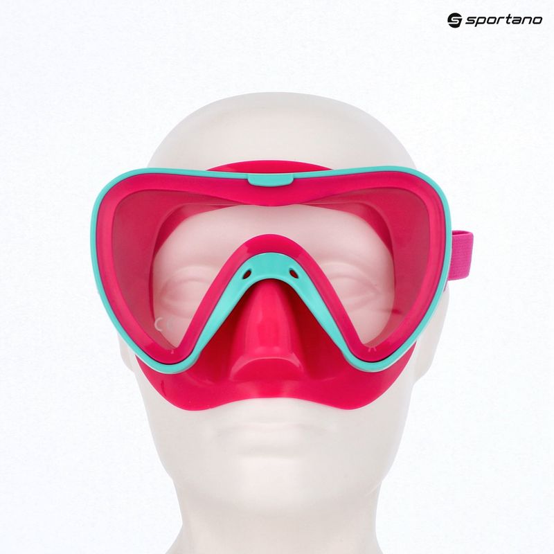 Mares Turtle aqua/pink children's snorkel mask 4