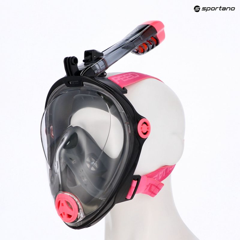 AQUA-SPEED Spectra 2.0 full face mask for snorkelling black/pink 7