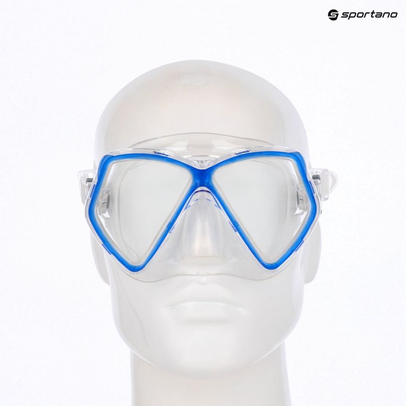 Mares Zephir JR blue/clear children's snorkel mask 3