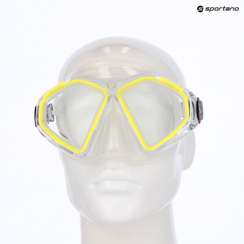 Aqualung Hawkeye transparent/yellow diving mask MS5570007 3