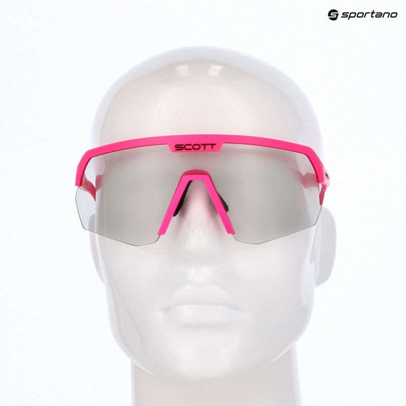 SCOTT Sport Shield LS acid pink/grey light sensitive sunglasses 7
