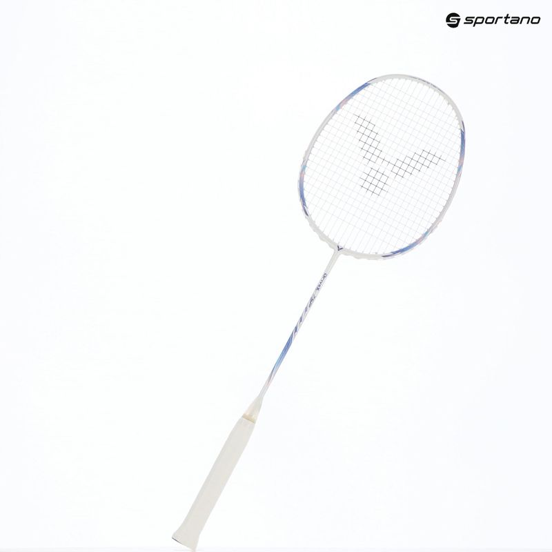 Badminton racket VICTOR DriveX 7SP AJ white/purple 5