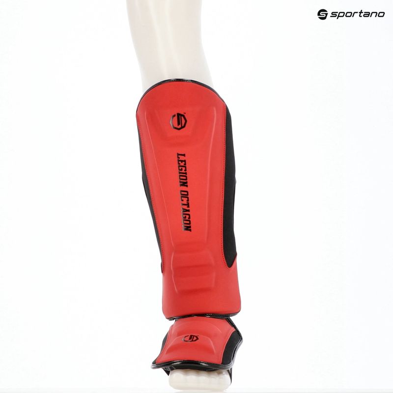 Foot and shin guards Octagon Legion Enforcer dark red 6