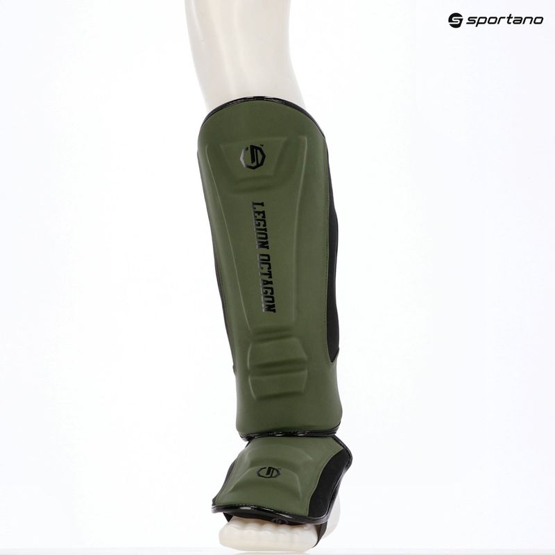 Foot and shin guards Octagon Legion Enforcer dark green 6