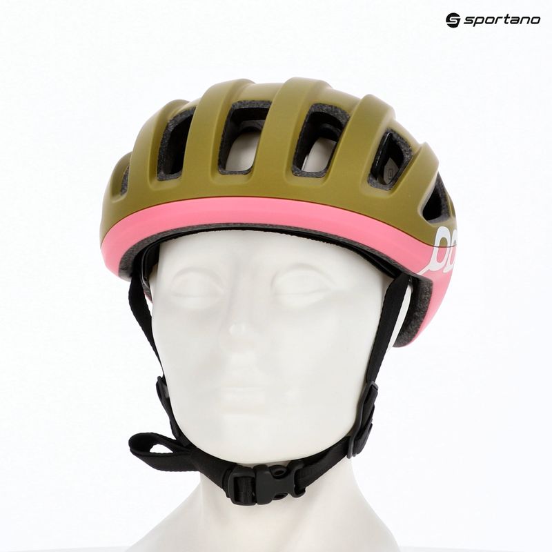 Bike helmet POC Amidal olivine green matt/thulite pink matt 6