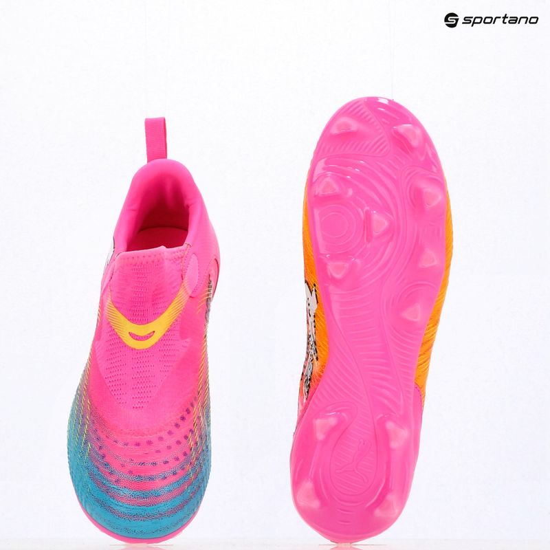 Children's football boots PUMA Future 9 Match LL FG/AG Jr poison pink/puma wht/sun stream/bright aqua/puma blk 16