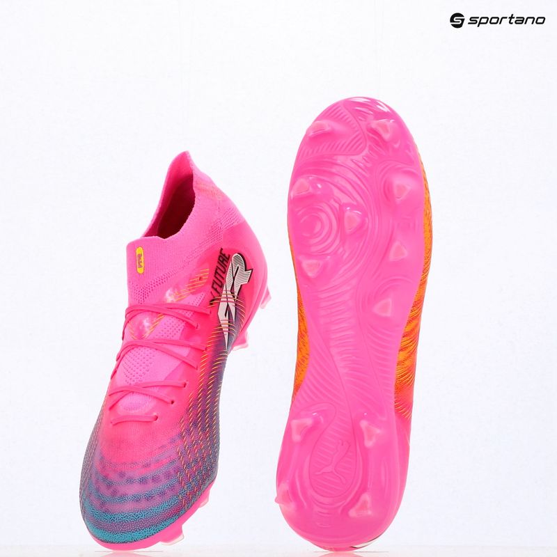 Children's football boots PUMA Future 9 Pro FG/AG Jr poison pink/puma wht/sun stream/bright aqua/puma blk 17